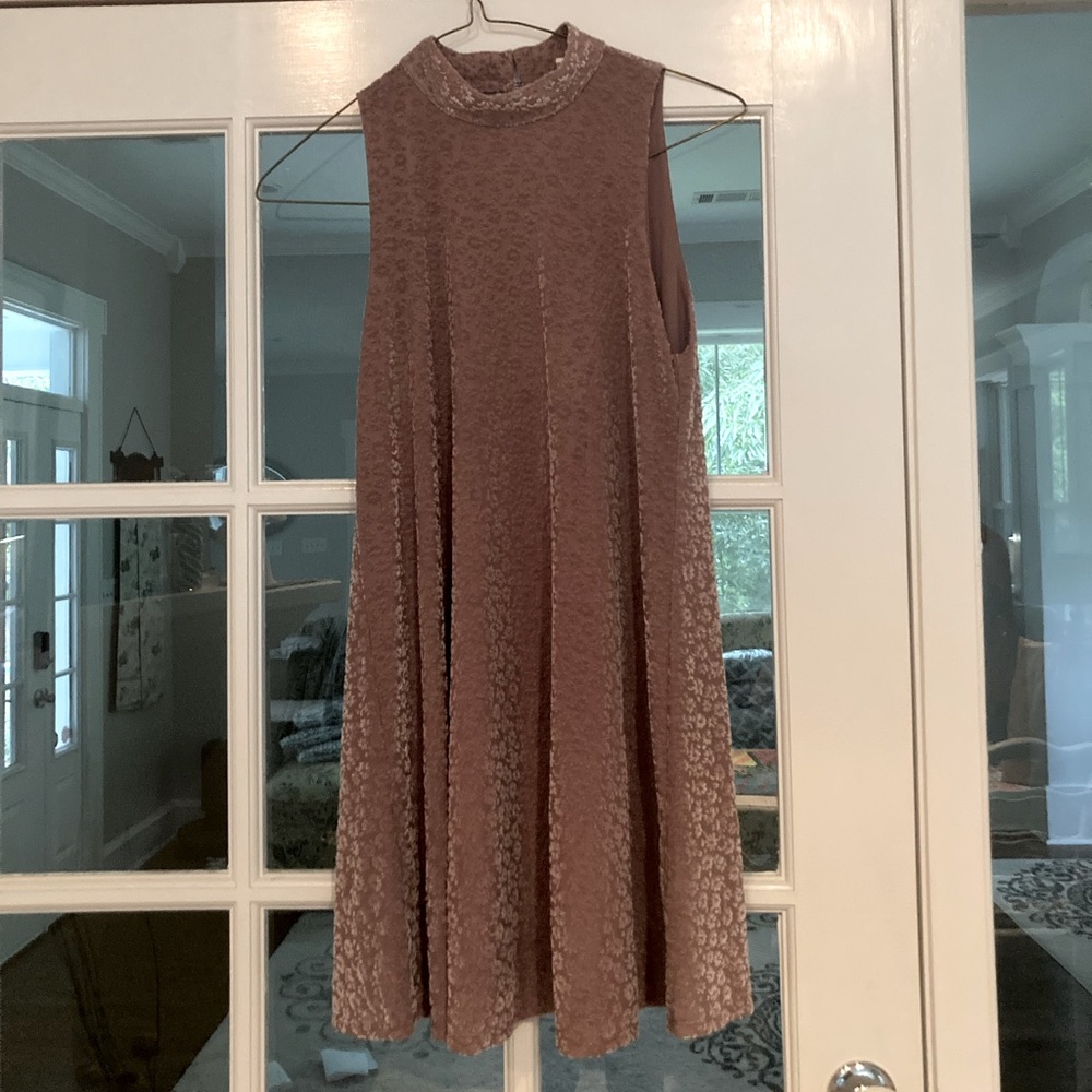 Sz M Velour Type Short Sleeveless Sadie & Sage Dress